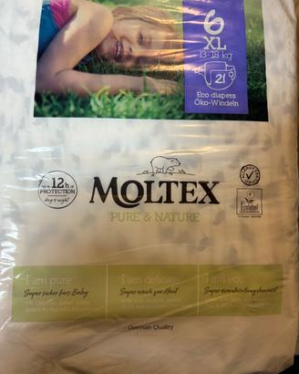 15 conf Moltex Pure & Nature Taglia 6 XL–Pannolini