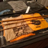 canna da pesca  in Bamboo anni 60 vintage