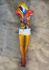 Scultura Battista Marello Pittore Pop Art Rarità