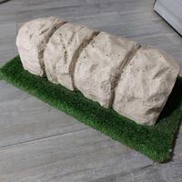 Elemento decorativo in cemento, fatto a mano