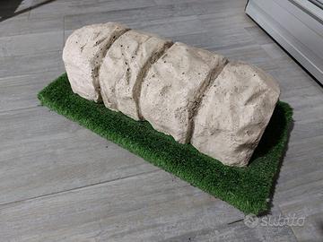 Elemento decorativo in cemento, fatto a mano