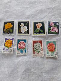 francobolli serie floreale 