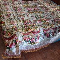 copriletto cn   3scendiletto  angioletti ricamati 