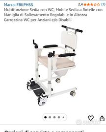 Sedia  per sollevamento disabili multifunzione