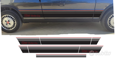 Adesivi Fiat Uno Turbo i.e. Rosso e Nero
