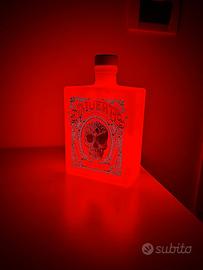 Lampada artigianale gin  Amuerte rosso