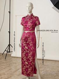 Abito donna bordeaux 