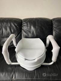 Rialzo WC per Anziani con Braccioli e Coperchio