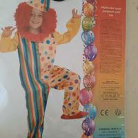 Vestito carnevale clown bambino 4/7 anni