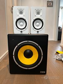 Coppia Yamaha HS5 e Subwoofer Fame PRO