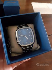 Orologio Casio vintage 1989, colore argento & blu.