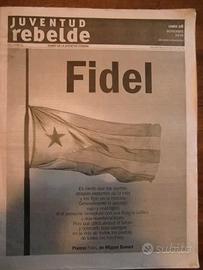 Giornale Cuba Fidel Ediz. Unica 28-11-2016 RARO JR