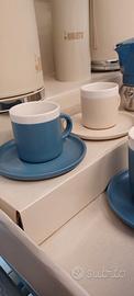 Nuove Bialetti.  Set 2 tazzine caffè con piattini