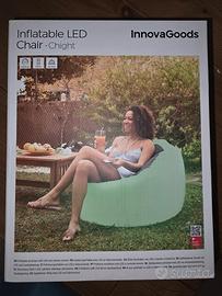 Poltrona gonfiabile con luce
