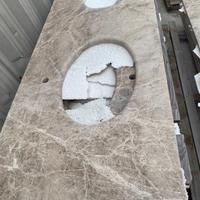 Marno tandra grey Piano bagno doppio lavabo