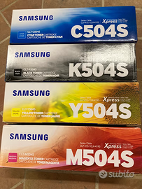 4 Toner a colori SAMSUNG K 504s Nuovi