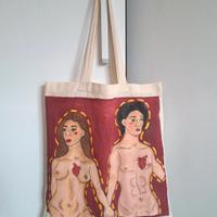 tote bag personalizzata dipinta a mano 