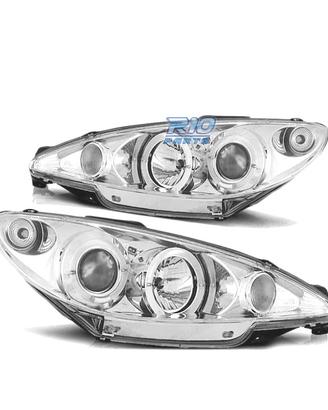 FARI PEUGEOT 206 02- OCCHI ANGEL CROMATI 6K