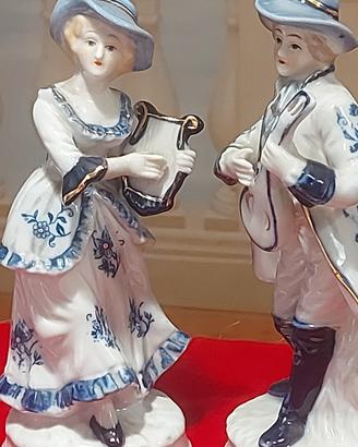 Coppia di musicisti  stile settecento