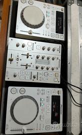 Coppia PIONEER CDJ 350 e DJM 350 + FLY CASE