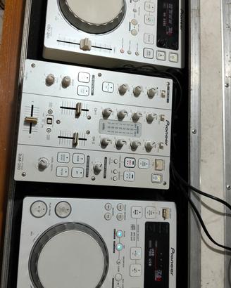Coppia PIONEER CDJ 350 e DJM 350 + FLY CASE