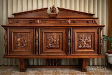 Salotto completo in legno massello