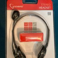 Cuffie e Microfono con filo con regolazione volume