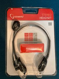 Cuffie e Microfono con filo con regolazione volume