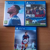 Fifa 16 ,22 e pes 2017 per ps4