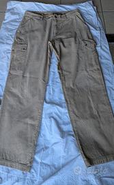 Pantaloni a coste velluto beige 