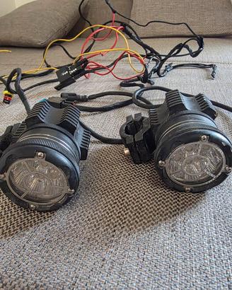 Kit faretti fendinebbia led universale moto 