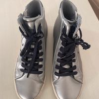 Scarpa geox argento e blu  taglia 39