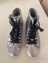 Scarpa geox argento e blu  taglia 39