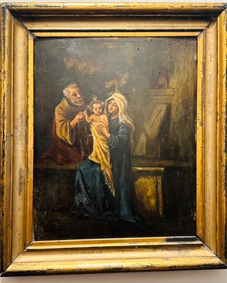 Dipinto Sacra Famiglia scuola napoletana
