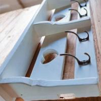 Attaccapanni Shabby cuore 