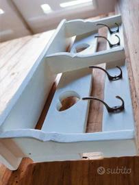 Attaccapanni Shabby cuore 