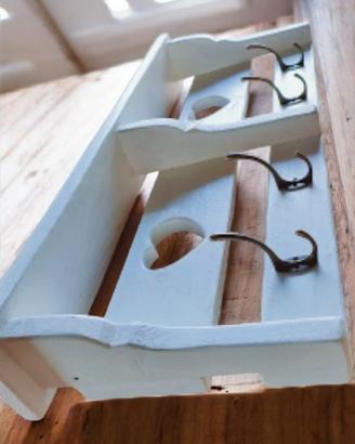 Attaccapanni Shabby cuore 