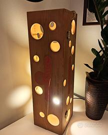 LAMPADA ARTIGIANALE IN LEGNO