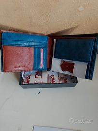 portafoglio uomo originale vera pelle 