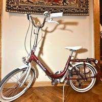 Bicicletta pieghevole Cinzia Sixies rossa