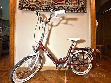 Bicicletta pieghevole Cinzia Sixies rossa