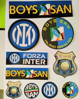 10 ADESIVI INTERN MILANO ULTRAS BOYS SAN CN69