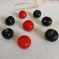 Raro Set 8 Ciliegie in Vetro di Murano