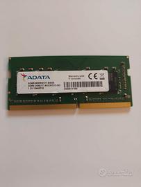 ADATA MEMORIA RAM 4GB PER PORTATILE notebook 