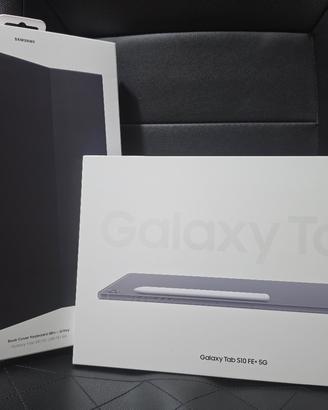 samsung tab s10 fe + 5g 256gb + cover keyboard 