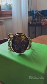 Bracciale in bronzo dorato