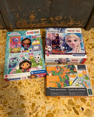 Tre puzzle Frozen Gaby