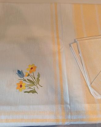 tovaglia vintage 6 persone