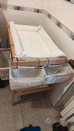 Fasciatoio ikea con cuscino e organizer