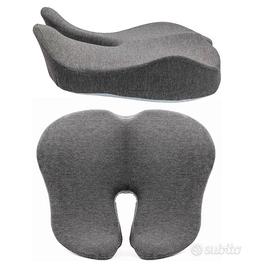 Due Cuscini memory foam ergonomici per sedia